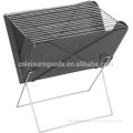 Black non-stick portable BBQ grill